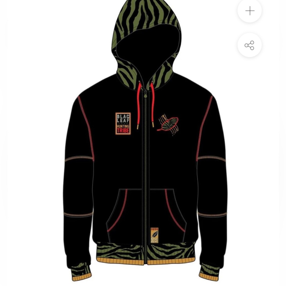 BLAC LEAF - HUNTING TRIBE FULL ZIP HOODIE Size L